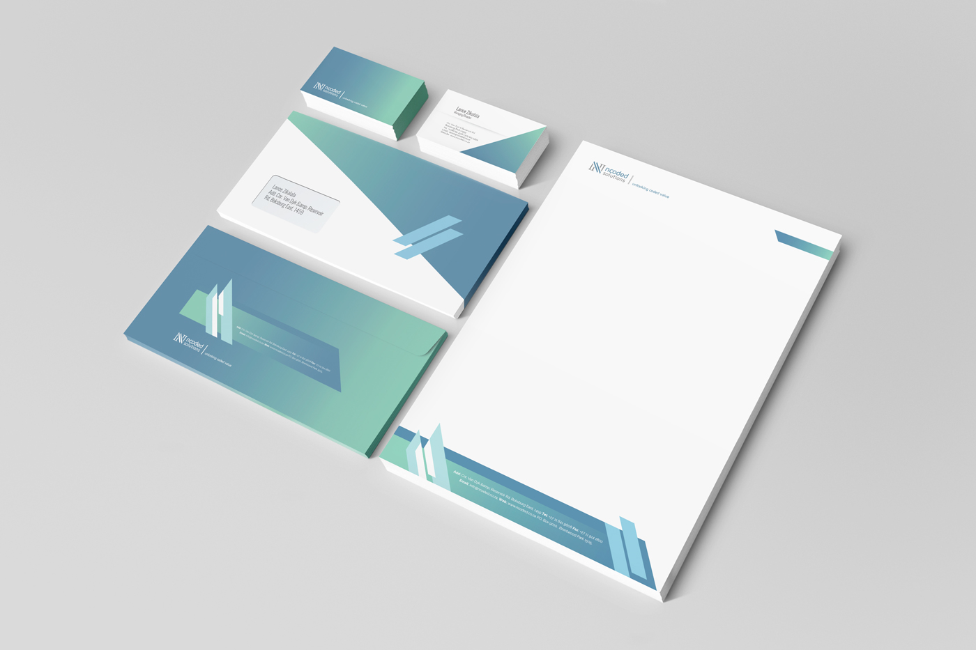 ncoded solutions corporate stationary