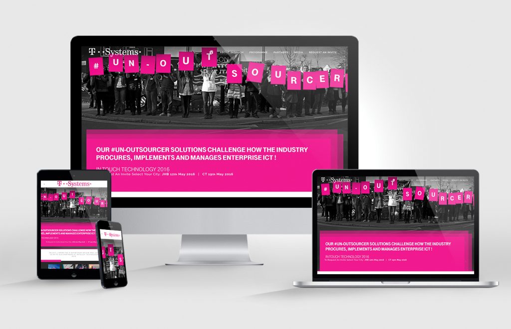 T-Systems responsive website
