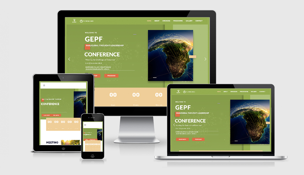 GEPF Website Mockup