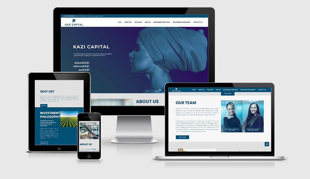 Kazi Capital Website Mockup