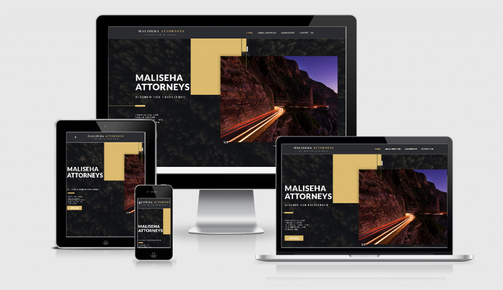 Maliseha Attorneys Website Mockup